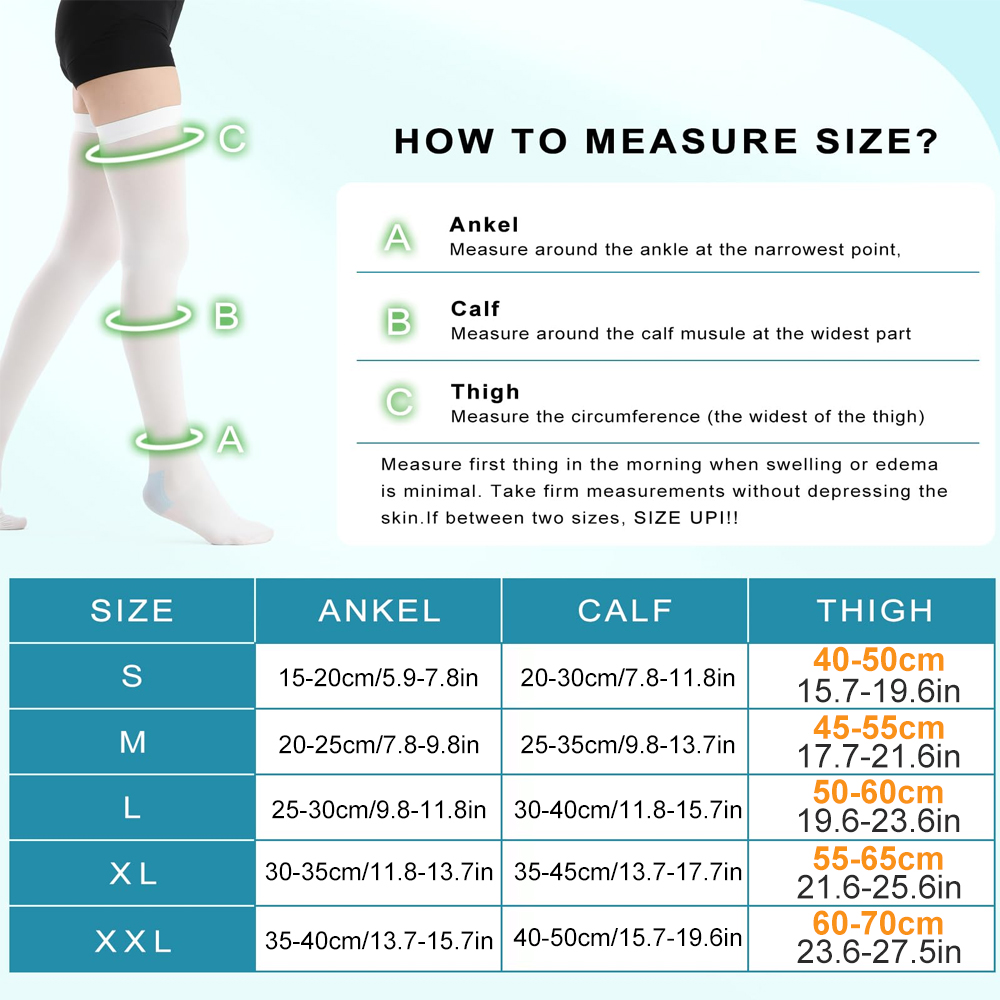 1Pair Medical Anti Embolism Te - Compression Sock Medical ulasan dan harga