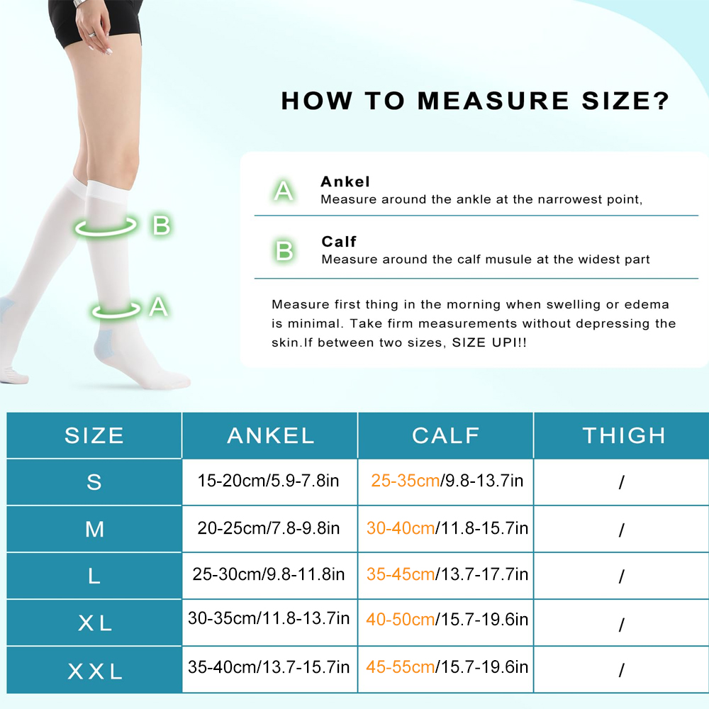 1Pair Medical Anti Embolism Te - Compression Sock Medical ulasan dan harga