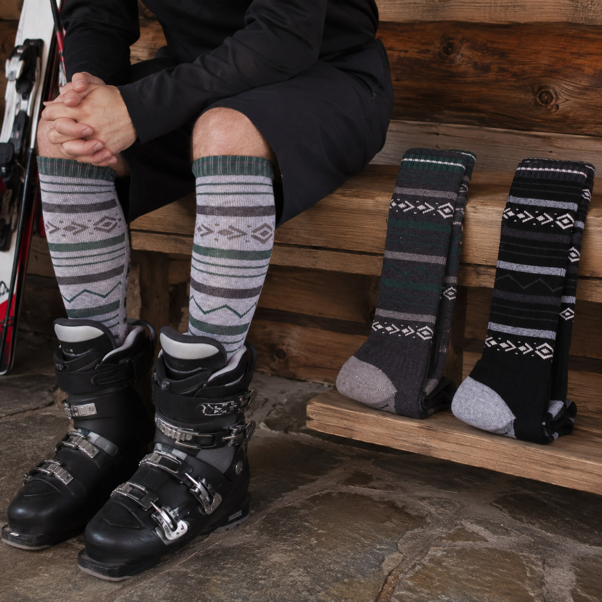 Mens Merino Wool Knee High Ski - Thermal Sock Winter ulasan dan harga