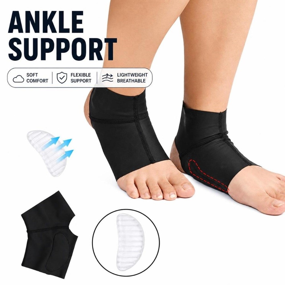 1 Pair Gel Inserts Arch Suppor - Ankle Brace Sock ulasan dan harga