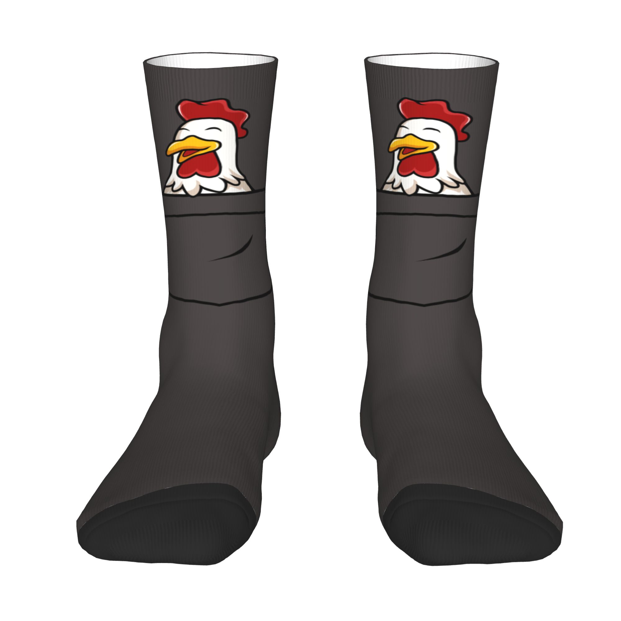 Custom Pocket Animal Rooster M - Dress Sock Men ulasan dan harga