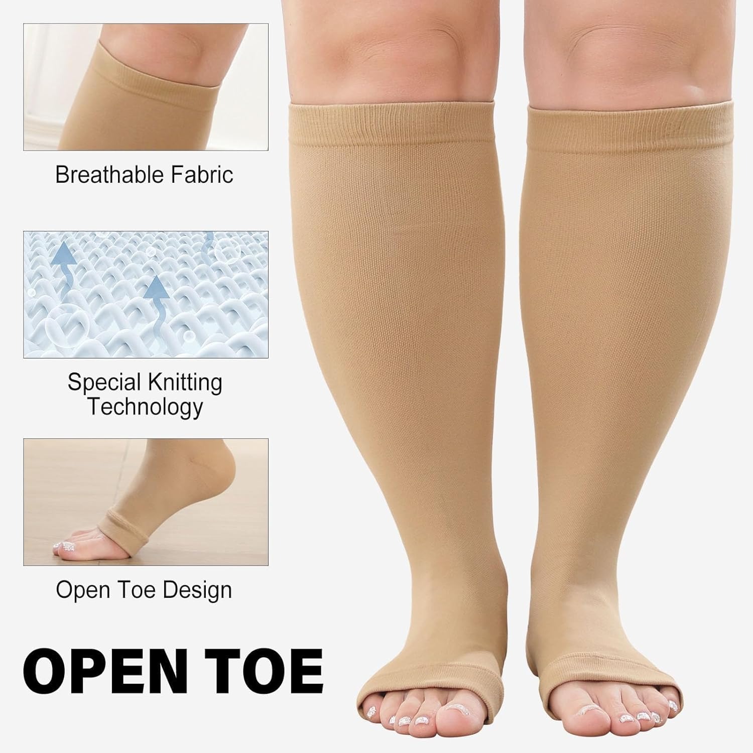 1Pair Plus Size Compression So - Compression Sock Medical ulasan dan harga