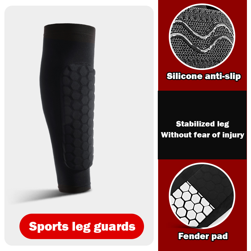 1Pcs Football Shin Guard Socks - Compression Sleeve Calf ulasan dan harga